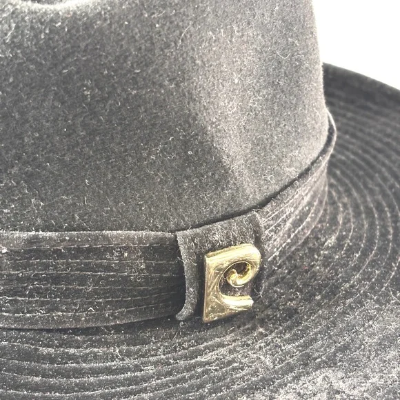 Vintage Pierre Cardin Black Felt FedoraClassic French  display picture 3